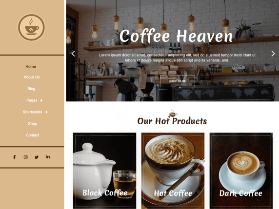 Template Website Coffee Shop