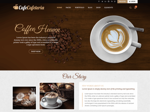 Template Website Coffee Shop