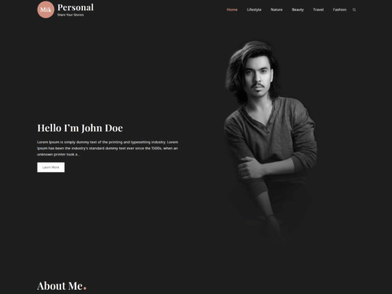 template website personal