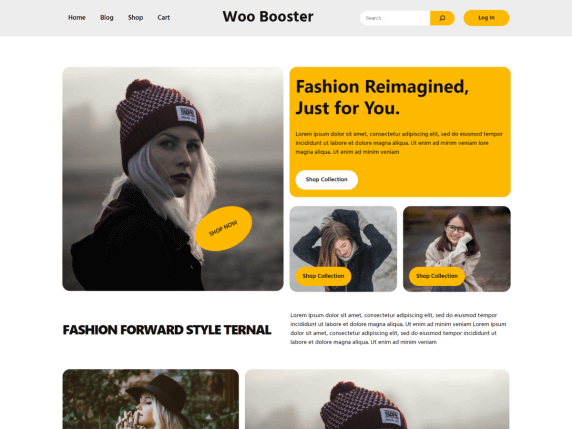 contoh landing page fashion