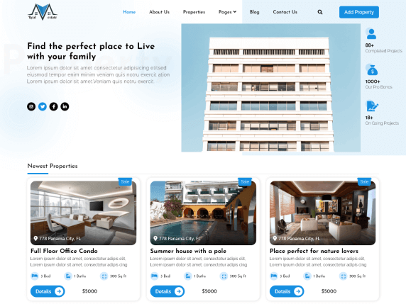 Template Website Properti