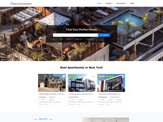 Template Website Properti