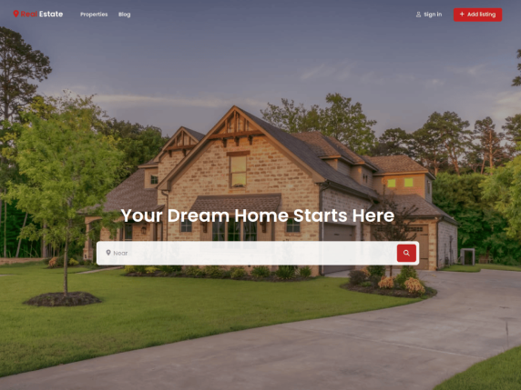 Template Website Real Estate