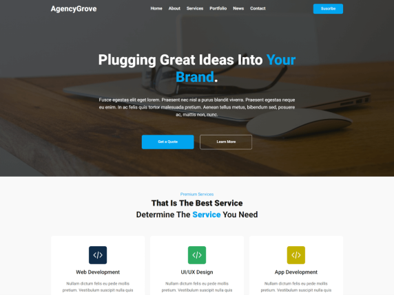 Template Website Agency