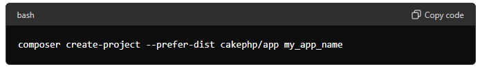 install cakephp