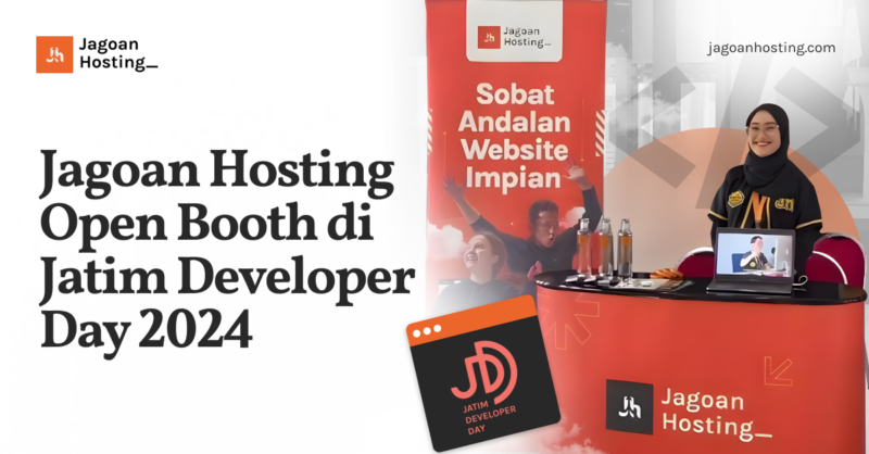 Jagoan Hosting Open Booth di Jatim Developer Day 2024