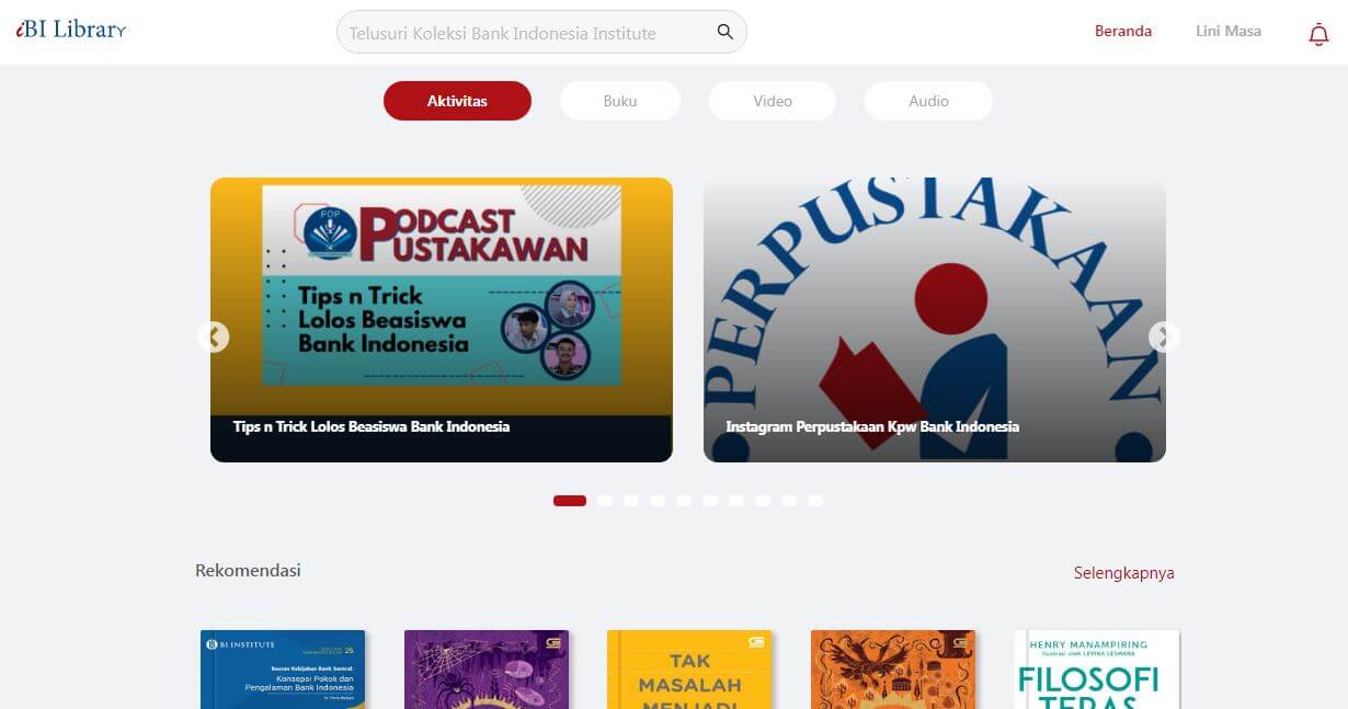 perpustakaan bank indonesia