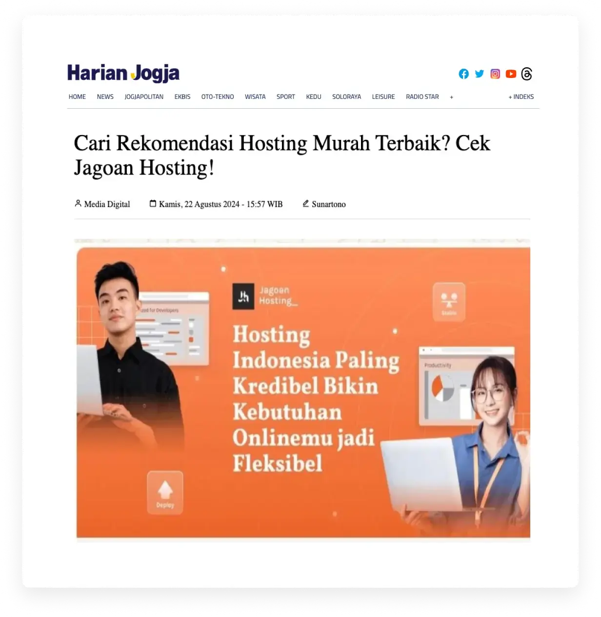 review shared hosting harian jogja