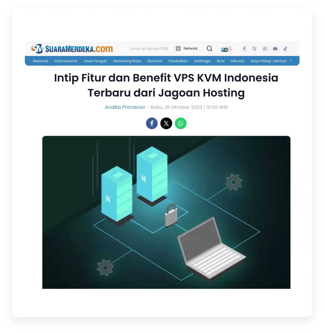 news suara merdeka pilar vps