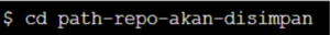 perintah masuk ke sebuah direktori path melalui terminal