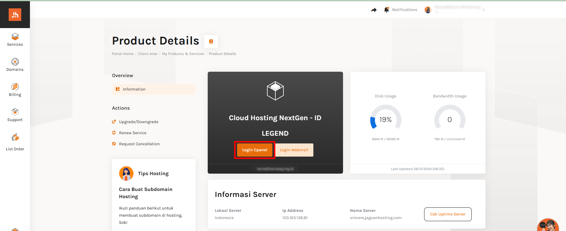 cpanel