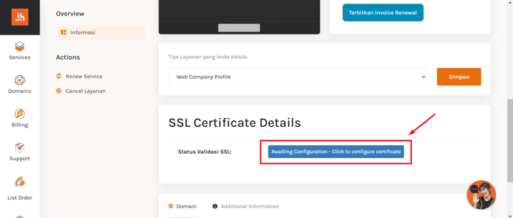 waiting configuration ssl