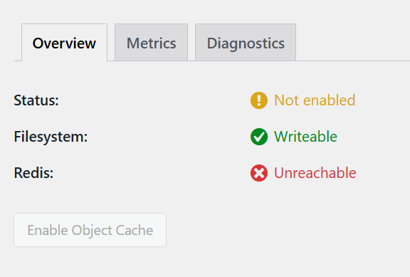 status redis saat awal install