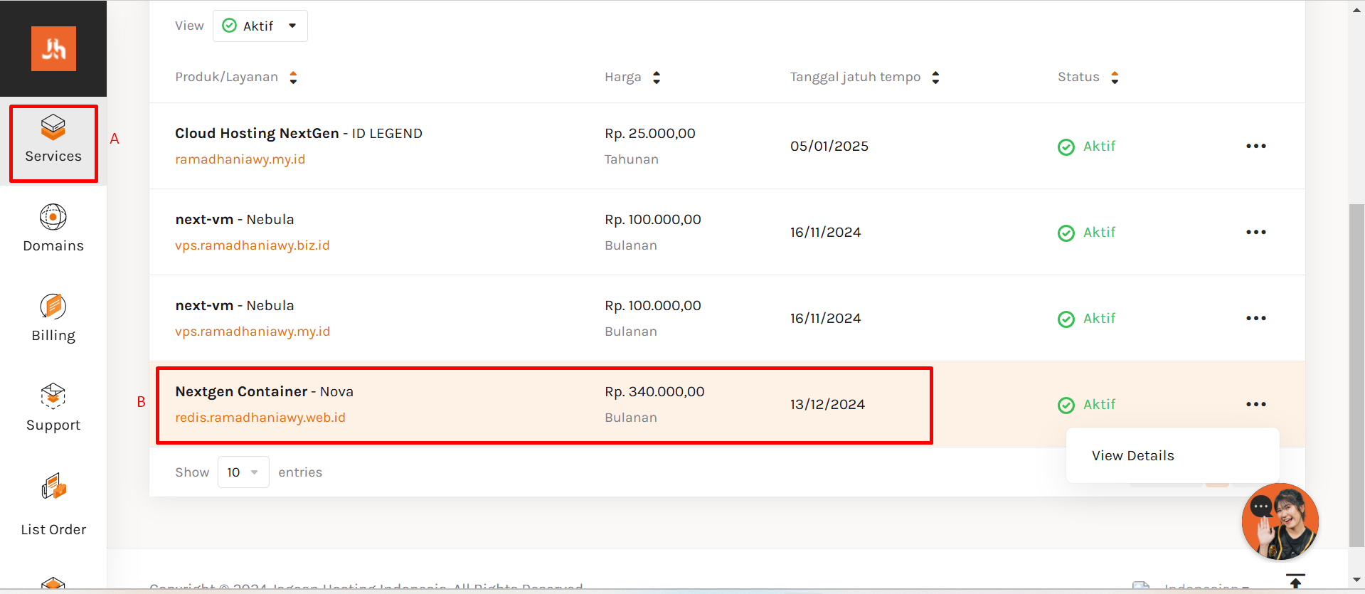 informasi paket