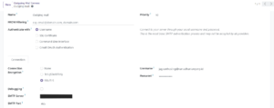 konfigurasi outgoing email connection di Odoo 