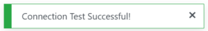 success test connection email outgoing