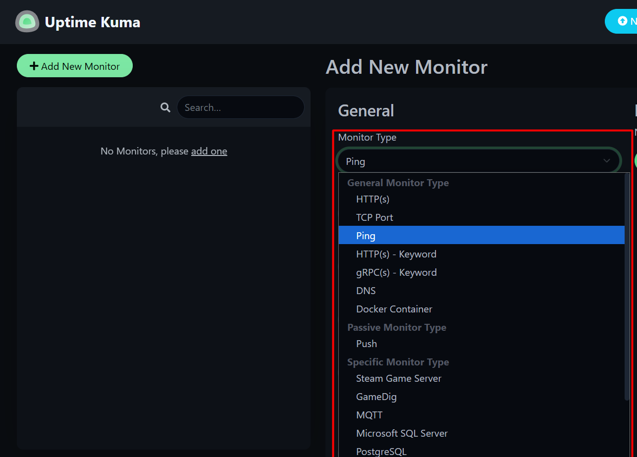 monitor type