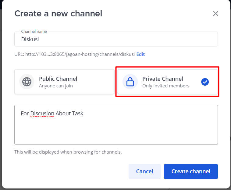 PRIVATE CHANNEL