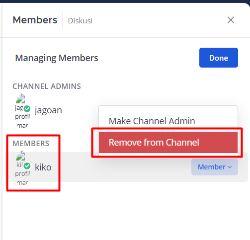 REMOVE MEMBER