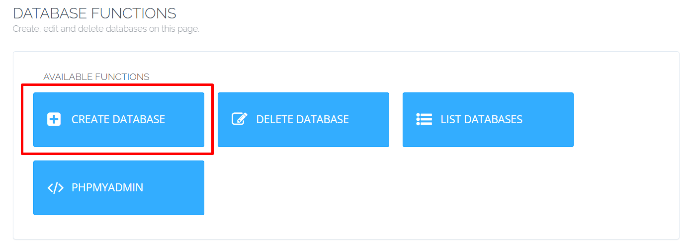 Create Database