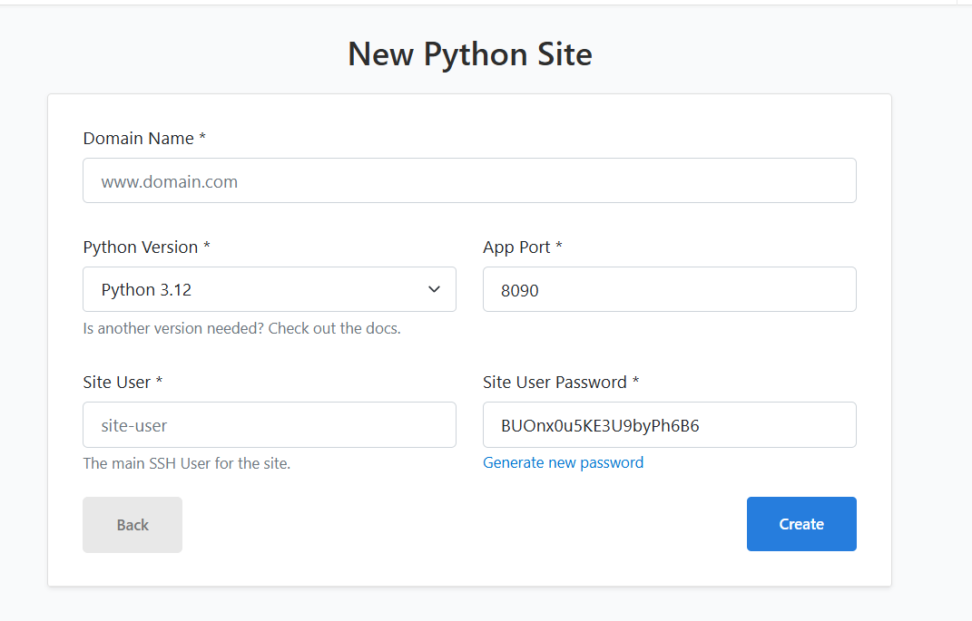 Setup Python