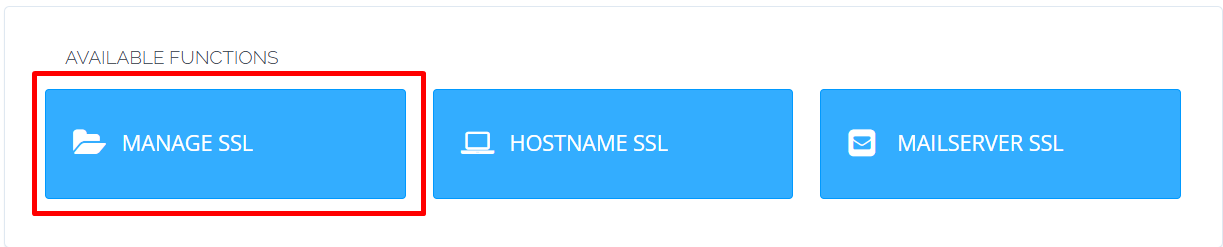 Manage SSL