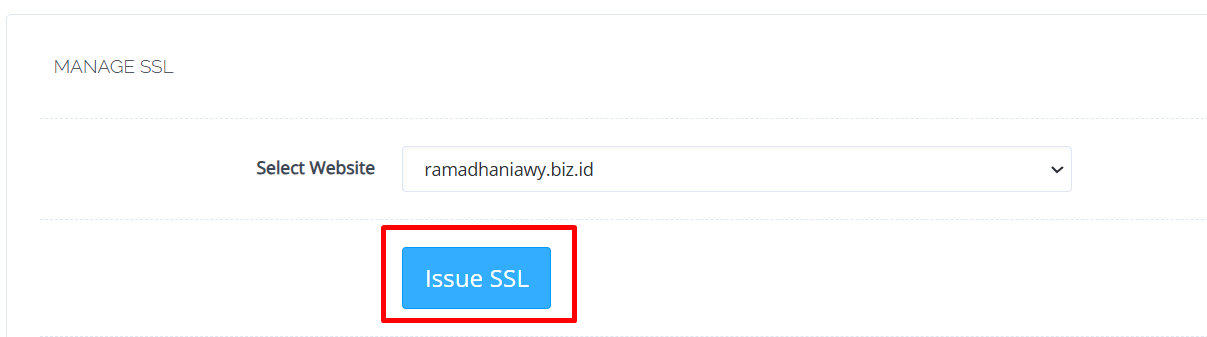 Issue SSL