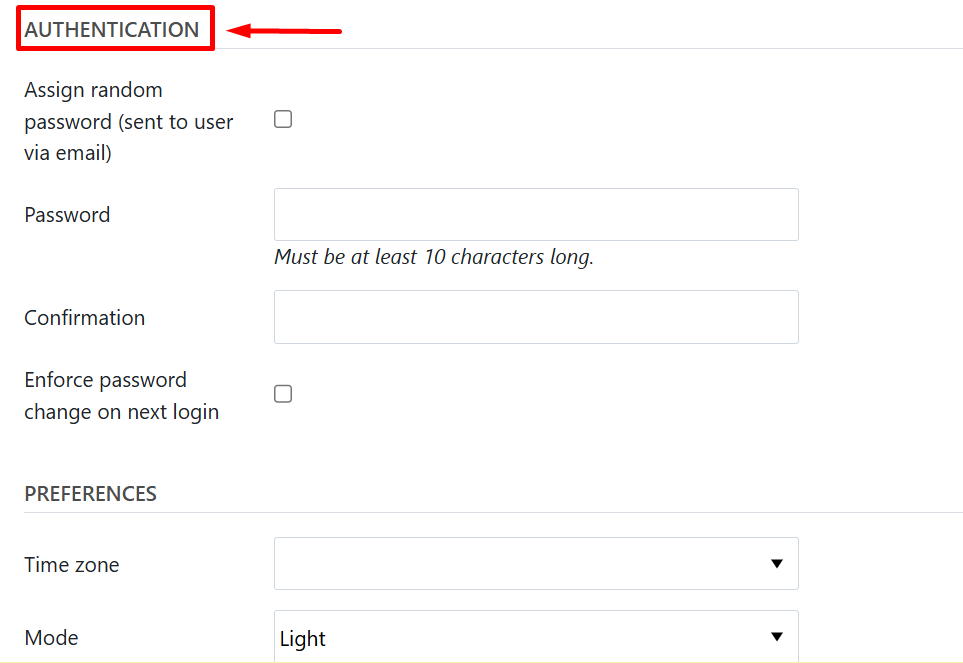 Section Authentication