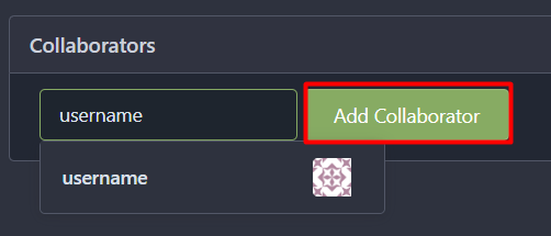 Add Collabolator