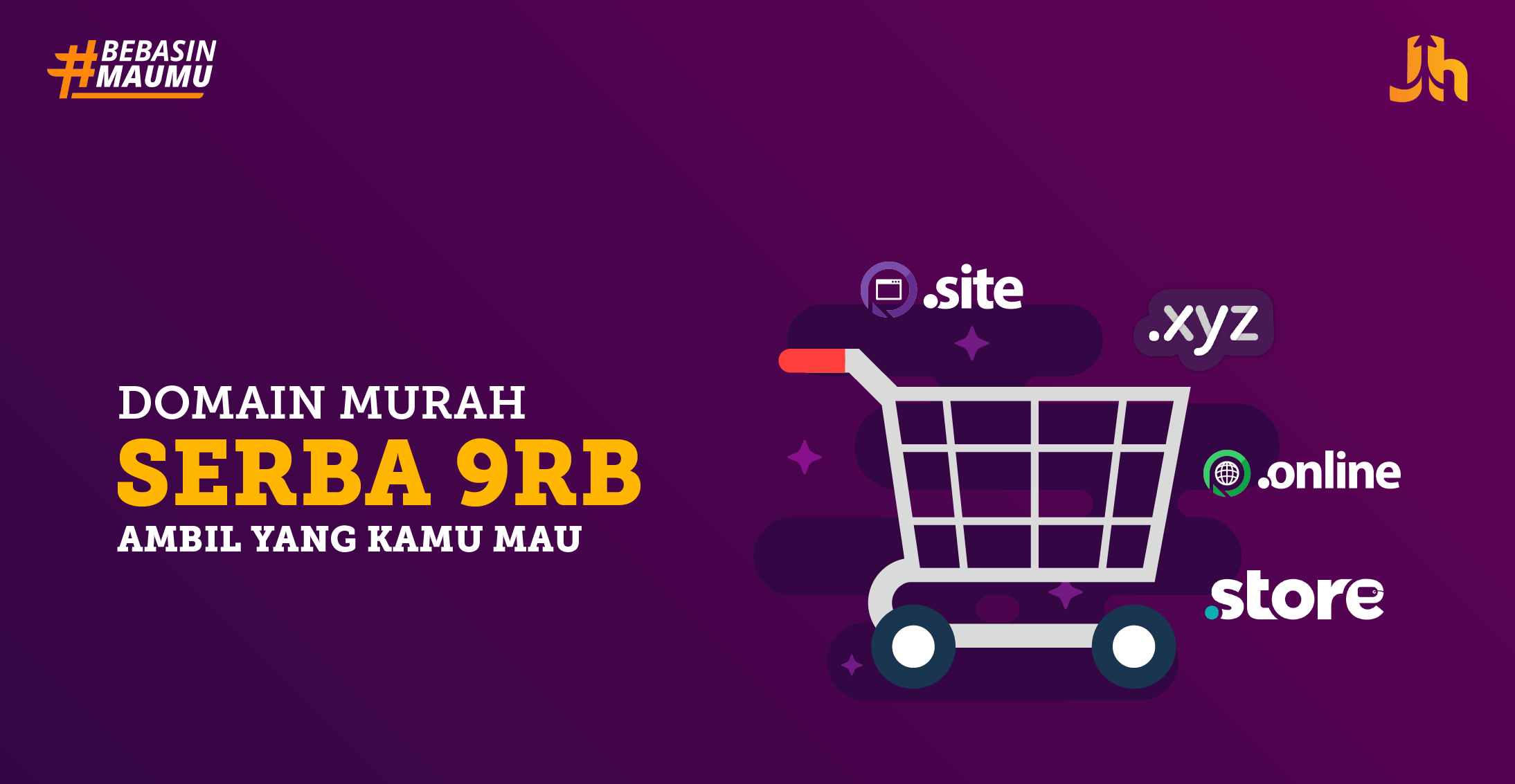 Promo Domain Murah Serba 9RB - Jagoanhosting.com